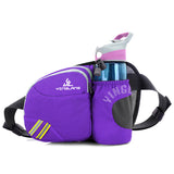 Darrahopens Sports & Fitness > Exercise, Gym & Fitness > Gym Equipment & Accessories Purple Lightweight Running Waist Pack with Stable Bottle Holder - Multi-Functional Nylon Sports Fanny Pack for Marathon, Hiking, Cycling & Climbing