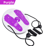 Darrahopens Sports & Fitness > Exercise, Gym & Fitness > Gym Equipment & Accessories Purple Magnetic Waist Twisting Disc with Resistance Bands Portable Fitness Board for Home Office Core Training 27.5cm Large Diameter