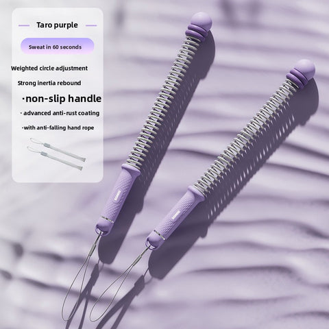 Darrahopens Sports & Fitness > Exercise, Gym & Fitness > Gym Equipment & Accessories Purple Multifunctional Cordless Battle Rope with Adjustable Weight Rings for Home Gym Professional Strength Training Tool for Local Professionals Standard Fit