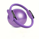 Darrahopens Sports & Fitness > Exercise, Gym & Fitness > Gym Equipment & Accessories Purple Professional Pilates Ring & Yoga Ball Set - Multipurpose Home Fitness Equipment for Whole-Body Core Training & Pelvic Floor Strengthening