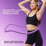 Darrahopens Sports & Fitness > Exercise, Gym & Fitness > Gym Equipment & Accessories Purple Weighted Soft Spring Hula Hoop with Silent Alloy Interior and Polyester Wrap for Home Gym Full Body Fitness and Abdominal Training Solution