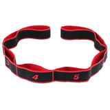 Darrahopens Sports & Fitness > Exercise, Gym & Fitness > Gym Equipment & Accessories Red 3 Pack Multi-Loop Yoga Stretching Strap with Numbered Sections 90cm Elastic Resistance Band for Dance Pilates Body Sculpting Australian Fitness Gear