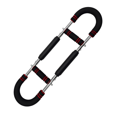 Darrahopens Sports & Fitness > Exercise, Gym & Fitness > Gym Equipment & Accessories Red Black Adjustable U-Shaped Arm Exerciser - For Home Fitness Strength Training (30kg)