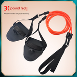 Darrahopens Sports & Fitness > Exercise, Gym & Fitness > Gym Equipment & Accessories Red Flippers [Training Stroke] [30lbs] Swim Resistance Band Trainer - Dry-Land Arm Strength & Stroke Exercise Cords
