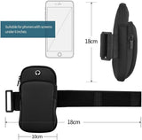 Darrahopens Sports & Fitness > Exercise, Gym & Fitness > Gym Equipment & Accessories Running Armband - Phone Armband - Wearable Phone Armband - With Earphone Hole and Phone Pocket for Running - Armband for Fitness and Cycling (Black)