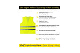 Darrahopens Sports & Fitness > Exercise, Gym & Fitness > Gym Equipment & Accessories Safety Vests Bulk Pack - Reflective High Visibility, Men Women, Mesh 10 PACK Orange