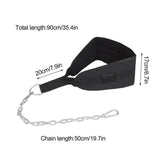 Darrahopens Sports & Fitness > Exercise, Gym & Fitness > Gym Equipment & Accessories Seektop Weighted Pull Up Dip Belt With Chain (100kg Capacity) - Home Gym Strength Training Waist Belt, Black Eva Material