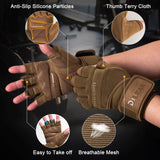 Darrahopens Sports & Fitness > Exercise, Gym & Fitness > Gym Equipment & Accessories Size XXL Green Heavy Duty Workout Gloves with Wrist Support - Anti-Slip Gel Padded Gym Gloves for Weightlifting, Training & Fitness