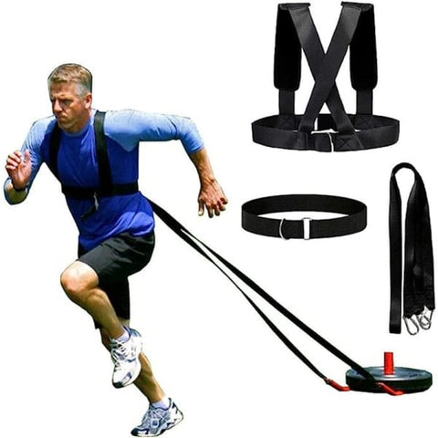 Darrahopens Sports & Fitness > Exercise, Gym & Fitness > Gym Equipment & Accessories Sled Harness Tire Pull for Workout Fitness Resistance Training