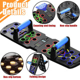 Darrahopens Sports & Fitness > Exercise, Gym & Fitness > Gym Equipment & Accessories Smart Push-Up Bar with Counter & Timer – Foldable Home Workout Board for Chest, Shoulders, Back & Triceps Training (Black)