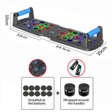 Darrahopens Sports & Fitness > Exercise, Gym & Fitness > Gym Equipment & Accessories Smart Push-Up Bar with Counter & Timer – Foldable Home Workout Board for Chest, Shoulders, Back & Triceps Training (Black)