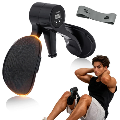 Darrahopens Sports & Fitness > Exercise, Gym & Fitness > Gym Equipment & Accessories Smart Thigh Trainer with LED Display – 12-80lb Adjustable Resistance, 360° Rotation Kegel Exercise Equipment for Men & Women (Black) | Other Colors Available in Store
