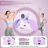 Darrahopens Sports & Fitness > Exercise, Gym & Fitness > Gym Equipment & Accessories Smart Thigh Trainer with LED Display – 12-80lb Adjustable Resistance, 360° Rotation Kegel Exercise Equipment for Women (Purple) | Other Colors Available in Store