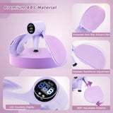 Darrahopens Sports & Fitness > Exercise, Gym & Fitness > Gym Equipment & Accessories Smart Thigh Trainer with LED Display – 12-80lb Adjustable Resistance, 360° Rotation Kegel Exercise Equipment for Women (Purple) | Other Colors Available in Store