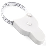 Darrahopens Sports & Fitness > Exercise, Gym & Fitness > Gym Equipment & Accessories Soft Retractable Body Tape Measure for Fitness, Tailoring & Home Use – 60-Inch Dual-Scale Measuring Tape with Lock, 3-Pack of Identical Units (White)