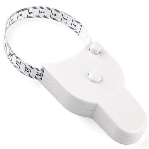 Darrahopens Sports & Fitness > Exercise, Gym & Fitness > Gym Equipment & Accessories Soft Retractable Body Tape Measure for Fitness, Tailoring & Home Use – 60-Inch Dual-Scale Measuring Tape with Lock, 3-Pack of Identical Units (White)