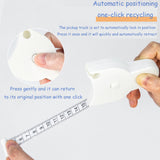 Darrahopens Sports & Fitness > Exercise, Gym & Fitness > Gym Equipment & Accessories Soft Retractable Body Tape Measure for Fitness, Tailoring & Home Use – 60-Inch Dual-Scale Measuring Tape with Lock, 3-Pack of Identical Units (White)