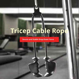 Darrahopens Sports & Fitness > Exercise, Gym & Fitness > Gym Equipment & Accessories Tricep Rope with Ergonomic Handles, 32 Inch Tricep Pull Down Rope for Cable Machine, Pulley System, Triceps Rope Cable Attachment for Gym, Home