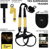 Darrahopens Sports & Fitness > Exercise, Gym & Fitness > Gym Equipment & Accessories TRX All-in-One Suspension Trainer Home Gym System with TRX Training Club Access Compatibility WELLNGS