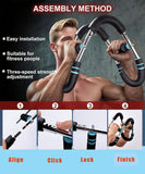 Darrahopens Sports & Fitness > Exercise, Gym & Fitness > Gym Equipment & Accessories Twister Arm Trainer for Men & Women，60-110lb Adjustable Arm & Chest Workout Equipment，Portable Home Gym Strength Training Machine for Full-Body Toning & Muscle Building