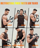 Darrahopens Sports & Fitness > Exercise, Gym & Fitness > Gym Equipment & Accessories Twister Arm Trainer for Men & Women，60-110lb Adjustable Arm & Chest Workout Equipment，Portable Home Gym Strength Training Machine for Full-Body Toning & Muscle Building