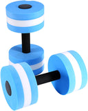 Darrahopens Sports & Fitness > Exercise, Gym & Fitness > Gym Equipment & Accessories Water Dumbbells Set 2PCS Pool Resistance Fitness Equipment Foam Dumbbells for Water Aerobics