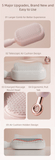 Darrahopens Sports & Fitness > Exercise, Gym & Fitness > Gym Equipment & Accessories White Innovative Self-Cleaning Cushion Hairbrush - Retractable Bristle Detangling & Scalp Massager