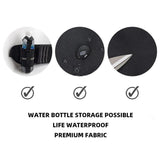 Darrahopens Sports & Fitness > Exercise, Gym & Fitness > Gym Equipment & Accessories Winter Fitness Bundle - Blue L size Women's High Waist 3/4 Yoga Leggings with Peach Hip Lift and Black Waterproof Sports Waist Bag with Bottle Holder for Running Gym and Outdoor Activities In Australia - Darrahopens