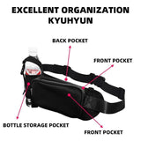 Darrahopens Sports & Fitness > Exercise, Gym & Fitness > Gym Equipment & Accessories Winter Fitness Bundle - Grey XL size Women's High Waist 3/4 Yoga Leggings with Peach Hip Lift and Black Waterproof Sports Waist Bag with Bottle Holder for Running Gym and Outdoor Activities In Australia - Darrahopens