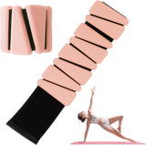 Darrahopens Sports & Fitness > Exercise, Gym & Fitness > Gym Equipment & Accessories Wrist Weights Set of 2, Adjustable Silicone Workout Weights for Women and Men, Wearable Ankle/Wrist Weights Suitable for Yoga, Dance, Pilates, Pool Exercises and Jogging, 2lb（Pink）