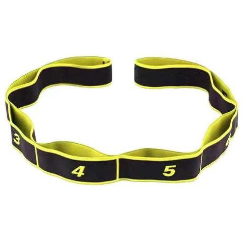 Darrahopens Sports & Fitness > Exercise, Gym & Fitness > Gym Equipment & Accessories Yellow 3 Pack Multi-Loop Yoga Stretching Strap with Numbered Sections 90cm Elastic Resistance Band for Dance Pilates Body Sculpting Australian Fitness Gear