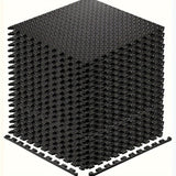 Darrahopens Sports & Fitness > Exercise, Gym & Fitness > Gym Mats Interlocking Black EVA Fitness Mats Set (20pcs)