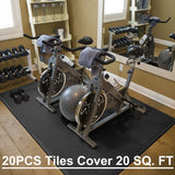 Darrahopens Sports & Fitness > Exercise, Gym & Fitness > Gym Mats Interlocking Black EVA Fitness Mats Set (20pcs)