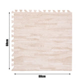 Darrahopens Sports & Fitness > Exercise, Gym & Fitness > Gym Mats Natural Wood Interlocking Heavy Duty EVA Foam Gym Flooring Mats - 60x60cm - 12 Tiles In Australia - Darrahopens