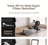 Darrahopens Sports & Fitness > Exercise, Gym & Fitness > Gym Mats Thickened Foldable Fitness Mat｜Anti-Slip Home Exercise Mat for Treadmill and Yoga, Multi-Functional Silent Floor Protector