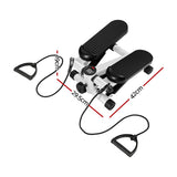 Darrahopens Sports & Fitness > Exercise, Gym & Fitness > Gym & Training Step Everfit Mini Stepper with Resistance Rope Aerobic for Exercise Compact Home Workout White
