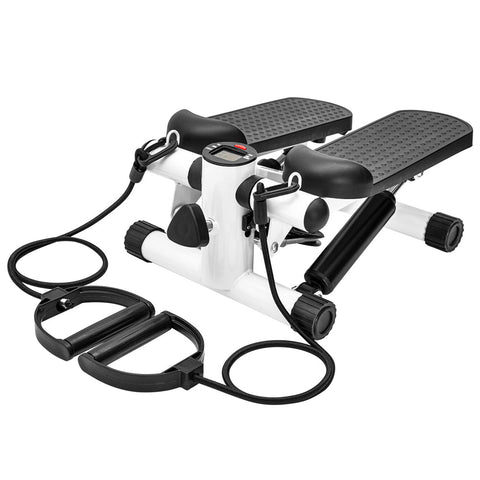 Darrahopens Sports & Fitness > Exercise, Gym & Fitness > Gym & Training Step Mini Stepper Home Office Stair Stepper Machine with Resistance Bands and LCD Monitor for Full Body Workout Cardio Exercises Calves Trainer Calf Stretch
