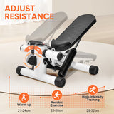 Darrahopens Sports & Fitness > Exercise, Gym & Fitness > Gym & Training Step Mini Stepper Home Office Stair Stepper Machine with Resistance Bands and LCD Monitor for Full Body Workout Cardio Exercises Calves Trainer Calf Stretch