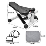 Darrahopens Sports & Fitness > Exercise, Gym & Fitness > Gym & Training Step Mini Stepper Home Office Stair Stepper Machine with Resistance Bands and LCD Monitor for Full Body Workout Cardio Exercises Calves Trainer Calf Stretch