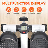 Darrahopens Sports & Fitness > Exercise, Gym & Fitness > Gym & Training Step Mini Stepper Home Office Stair Stepper Machine with Resistance Bands and LCD Monitor for Full Body Workout Cardio Exercises Calves Trainer Calf Stretch