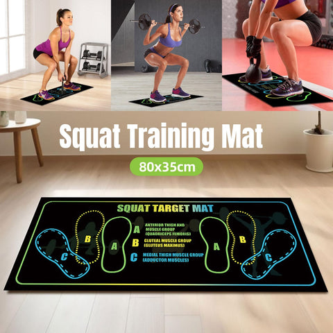 Darrahopens Sports & Fitness > Exercise, Gym & Fitness > Gym & Training Step Squat Mat Fitness Mat Non Slip Mat Thick Floor Mat Home Gym Exercise Workout
