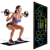 Darrahopens Sports & Fitness > Exercise, Gym & Fitness > Gym & Training Step Squat Mat Fitness Mat Non Slip Mat Thick Floor Mat Home Gym Exercise Workout