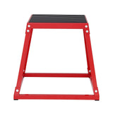 Darrahopens Sports & Fitness > Exercise, Gym & Fitness > Gym & Training Step VEVOR Plyometric Jump Box, 18 Inch Plyo Box, Steel Plyometric Platform and Jumping Agility Box, Anti-Slip Fitness Exercise Step Up Box for Home Gym Training, Conditioning Strength Training, Red