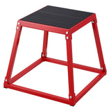Darrahopens Sports & Fitness > Exercise, Gym & Fitness > Gym & Training Step VEVOR Plyometric Jump Box, 18 Inch Plyo Box, Steel Plyometric Platform and Jumping Agility Box, Anti-Slip Fitness Exercise Step Up Box for Home Gym Training, Conditioning Strength Training, Red