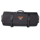 Darrahopens Sports & Fitness > Exercise, Gym & Fitness > Gym & Training Step VEVOR Workout Sandbag, Heavy Duty Workout Power Bags with Handles, 23-56 kg Adjustable Slam Bag for Fitness Strength Weight Training Cross-Training, Home Gym Exercise, Black (Unfilled)