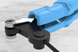 Darrahopens Sports & Fitness > Exercise, Gym & Fitness > Gymnastics 32 Section Weighted Hula Hoop with Massage Rollers - Blue
