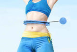 Darrahopens Sports & Fitness > Exercise, Gym & Fitness > Gymnastics 32 Section Weighted Hula Hoop with Massage Rollers - Blue