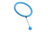Darrahopens Sports & Fitness > Exercise, Gym & Fitness > Gymnastics 32 Section Weighted Hula Hoop with Massage Rollers - Blue