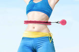 Darrahopens Sports & Fitness > Exercise, Gym & Fitness > Gymnastics 32 Section Weighted Hula Hoop with Massage Rollers - Pink