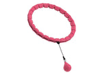 Darrahopens Sports & Fitness > Exercise, Gym & Fitness > Gymnastics 32 Section Weighted Hula Hoop with Massage Rollers - Pink